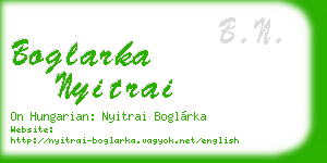 boglarka nyitrai business card